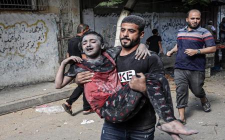 تصاویری دردناک از اوضاع مردم غزه  در ادامه آتش‌بس+ فیلم