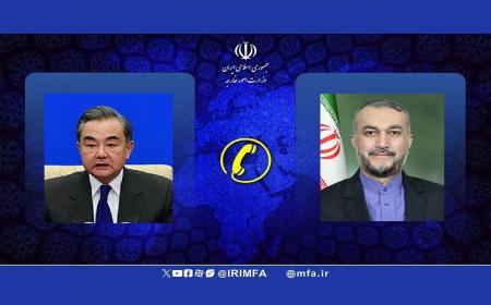 گفت‌وگوی تلفنی وزرای امور خارجه ایران و چین