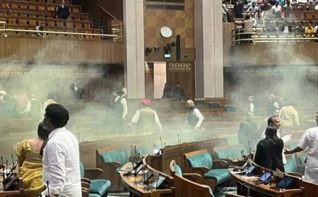 درگیری در پارلمان هند + فیلم