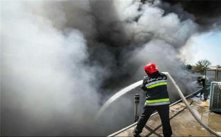  آتش سوزی در خیابان امیرکبیر تهران + فیلم