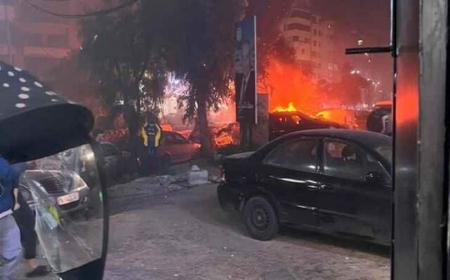 انفجار در منطقه شیعه‌نشین بیروت + فیلم