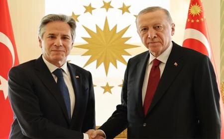بلینکن با اردوغان دیدار کرد