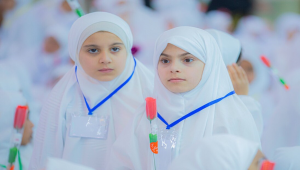 جشن تکلیف دختران در حرم امام حسین(ع) + تصاویر و فیلم