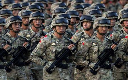 ارتش چین به حالت آماده‌باش درآمد + فیلم