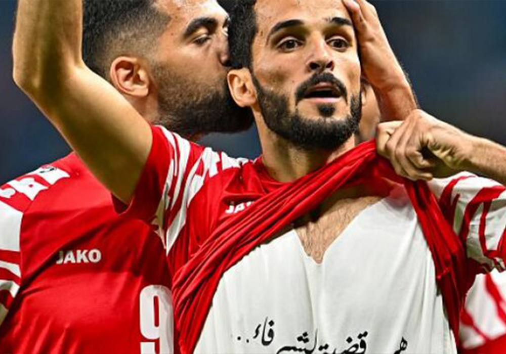 واکنش بازیکن اردن به جریمه AFC: فدای سر فلسطین!