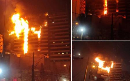 بیمارستان گاندی تهران در آتش! + فیلم