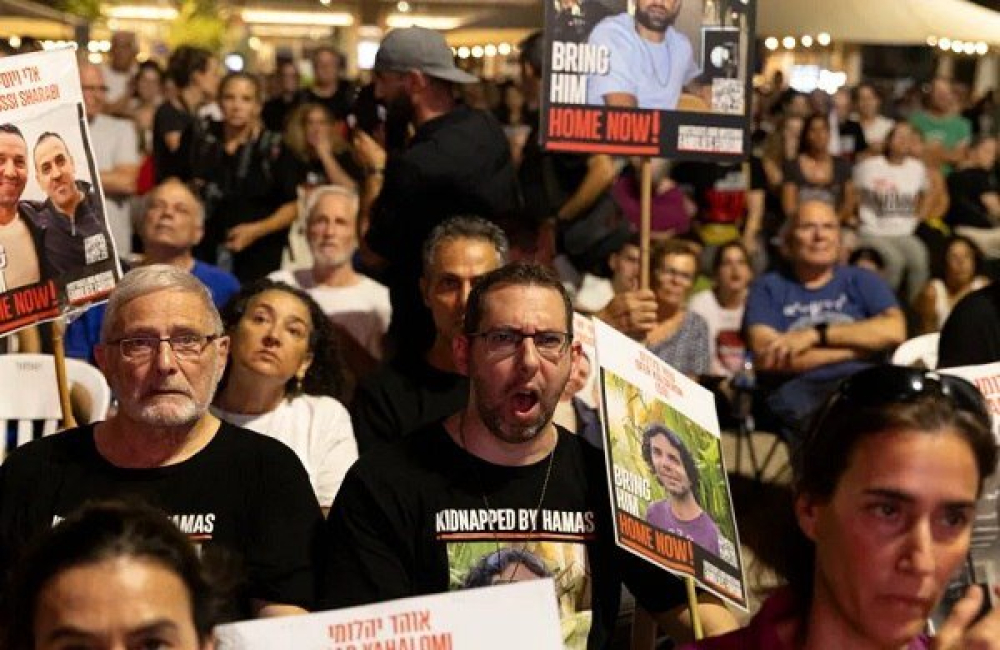 خانواده اسرای صهیونیستی دوباره به خیابان آمدند