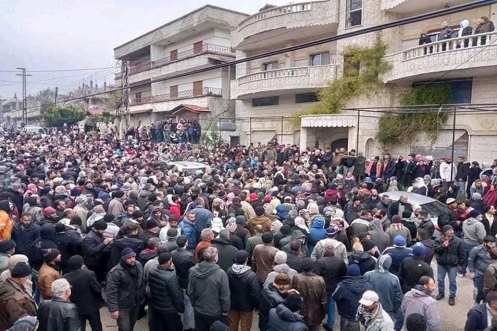 تظاهرات مردمی علیه حکومت جولانی ادامه دارد