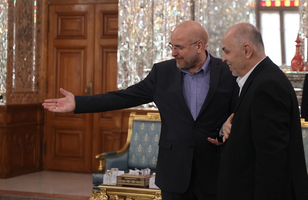 دیدار رئیس و اعضای شورای رهبری حماس با قالیباف