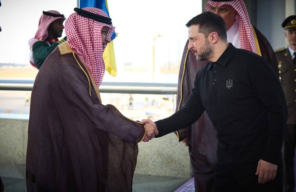 زلنسکی وارد عربستان شد