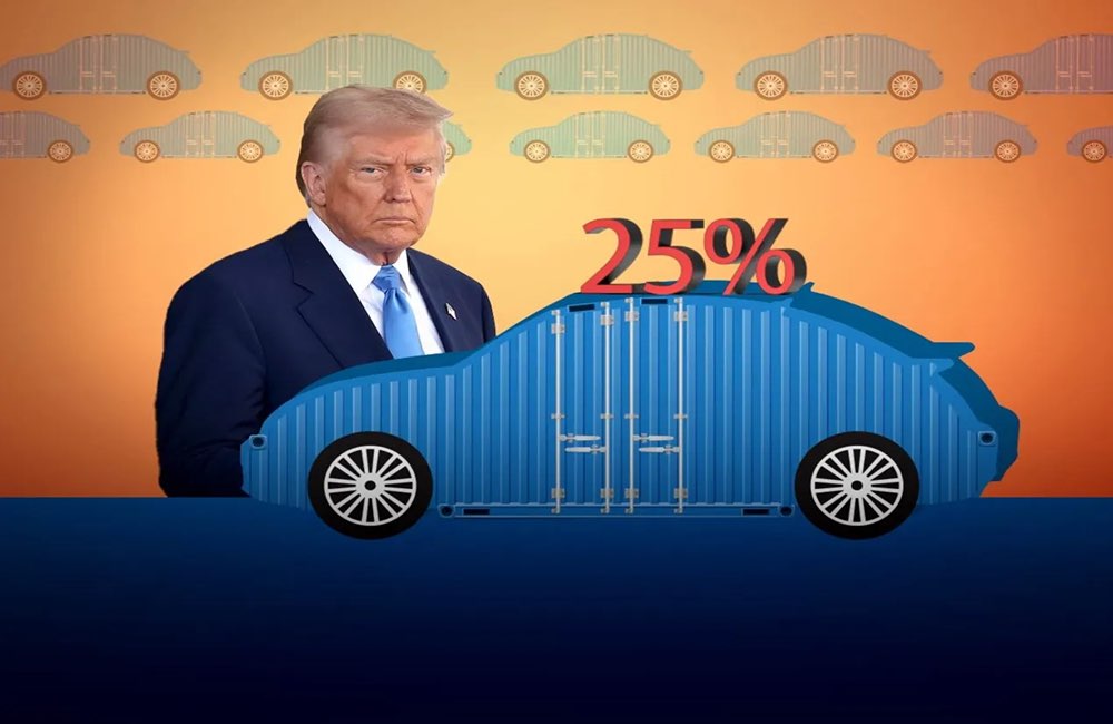۱۰ کشور بازنده تعرفههای ۲۵ درصدی خودرویی ترامپ