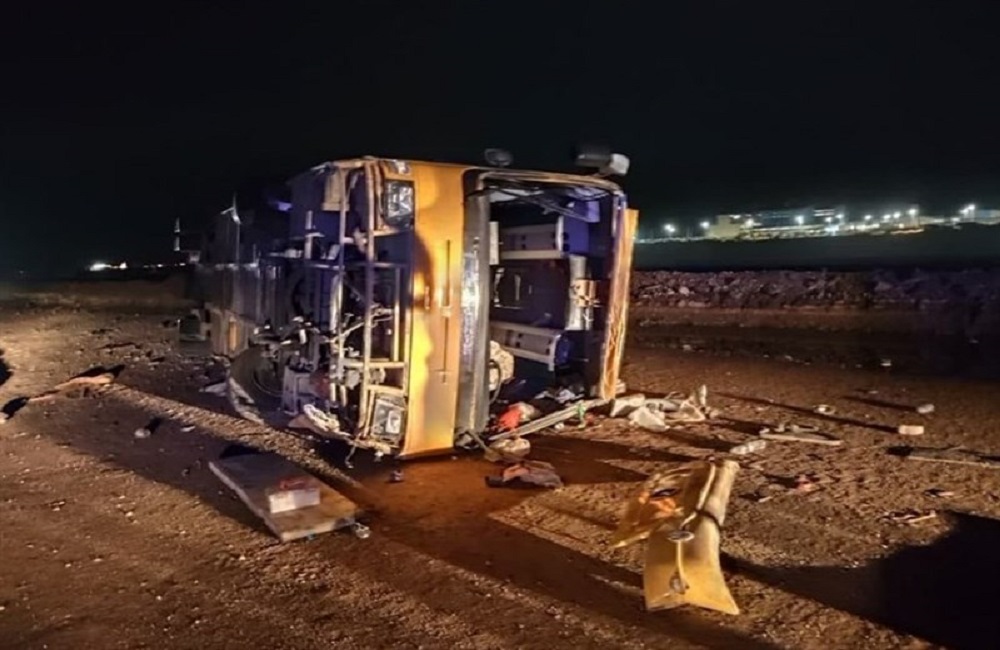 سهم تقصیر متخلفین حادثه واژگونی اتوبوس کرمان اعلام شد