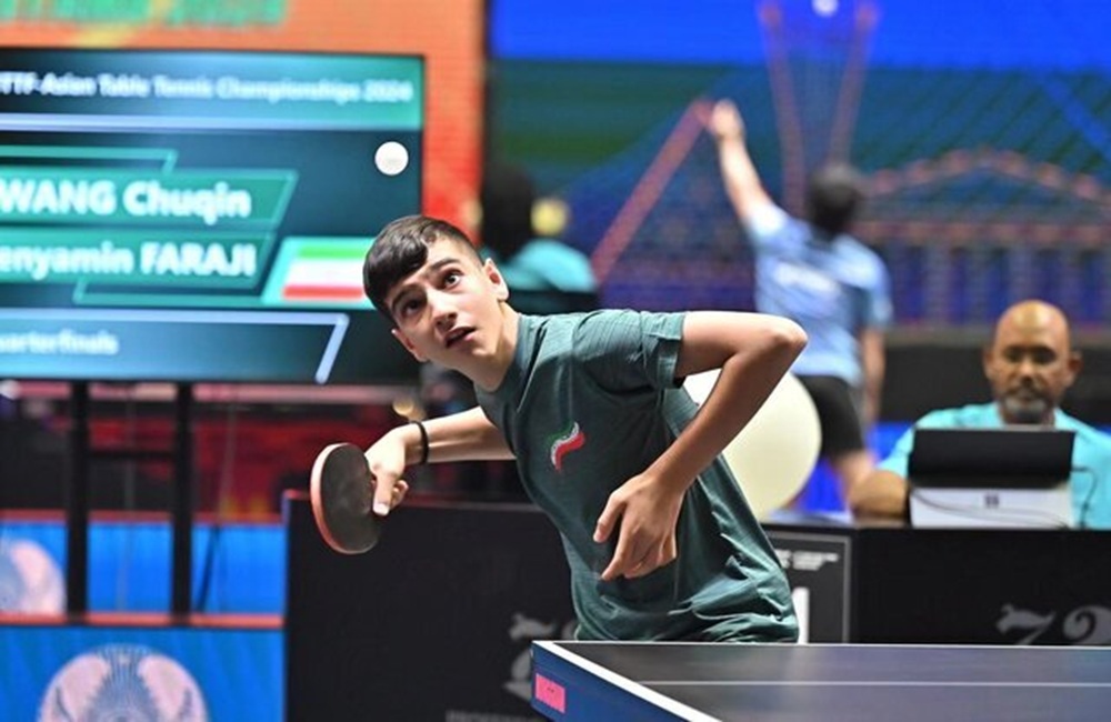 تجربه یک برد و یک باخت در رقابتهای تنیس روی میز