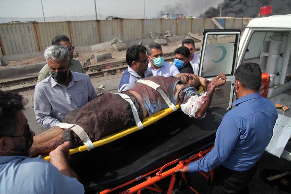 ترخیص ۹۰ درصد مصدومان حادثه بندر شهید رجایی