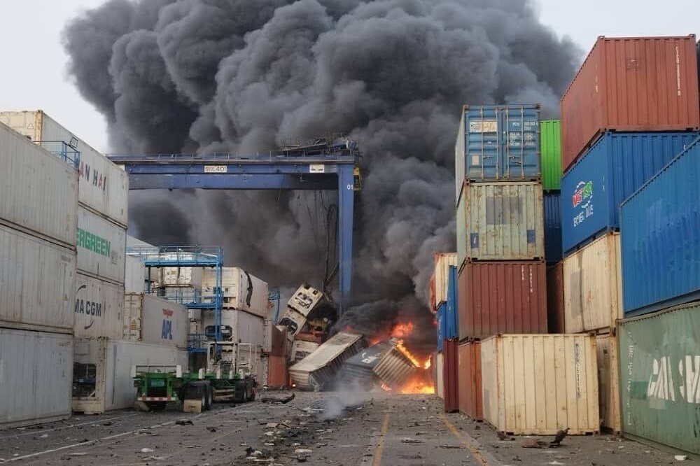 دپوی ‌مواد منفجره‌ در بندر رجایی  تکذیب شد