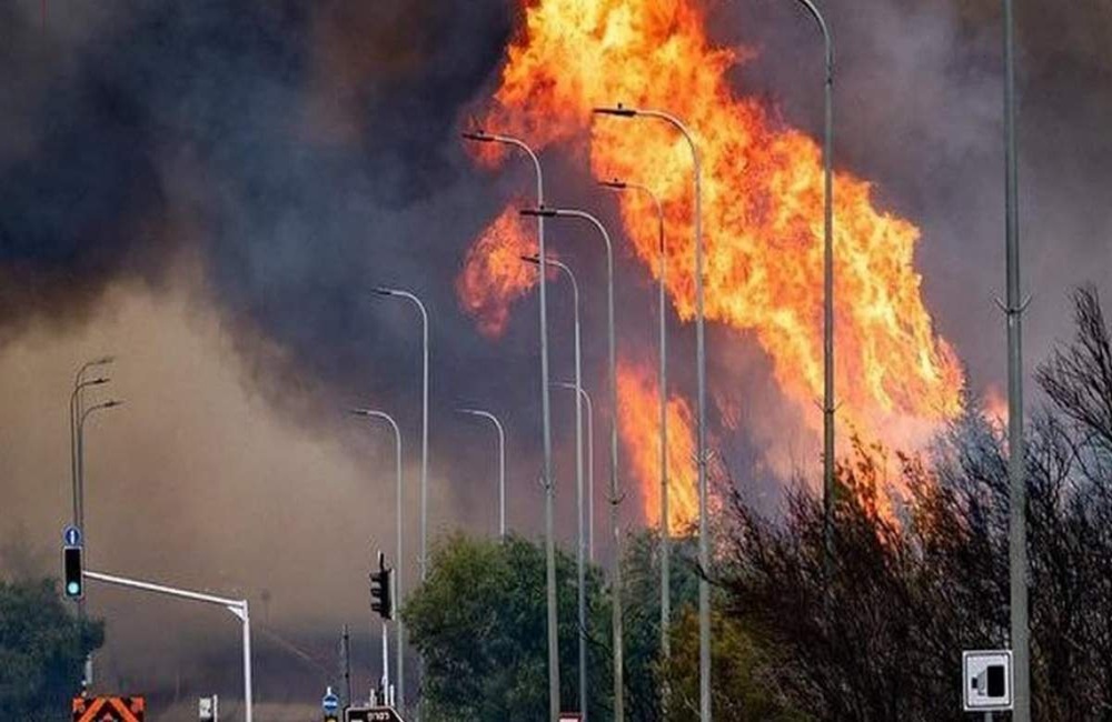 منطقه لطرون اراضی اشغالی دوباره آتش گرفت