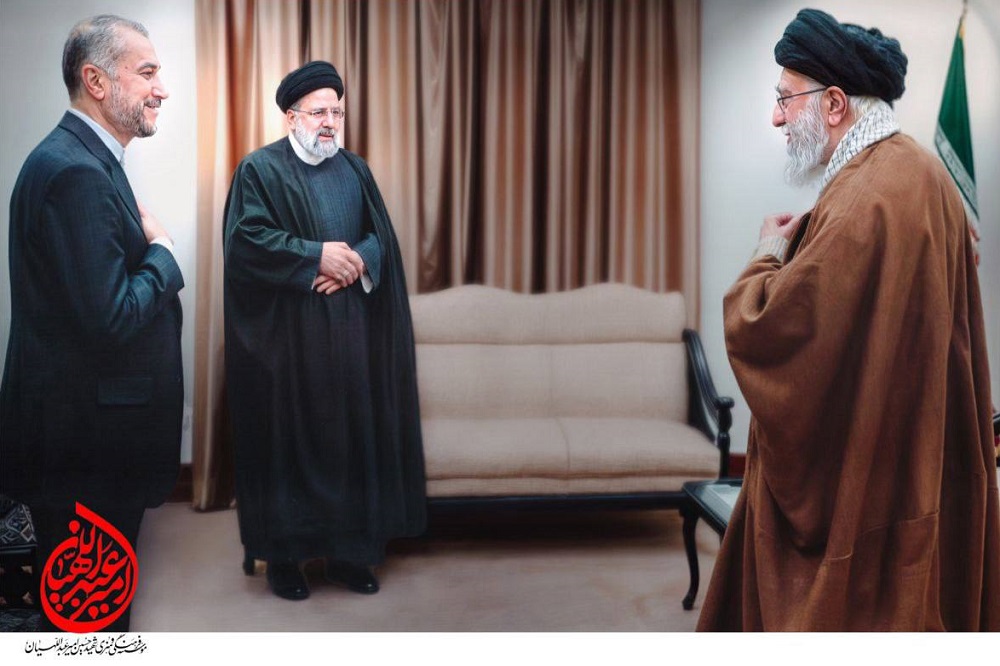 تصویری از حضور شهیدان رئیسی و امیرعبداللهیان محضر رهبر انقلاب