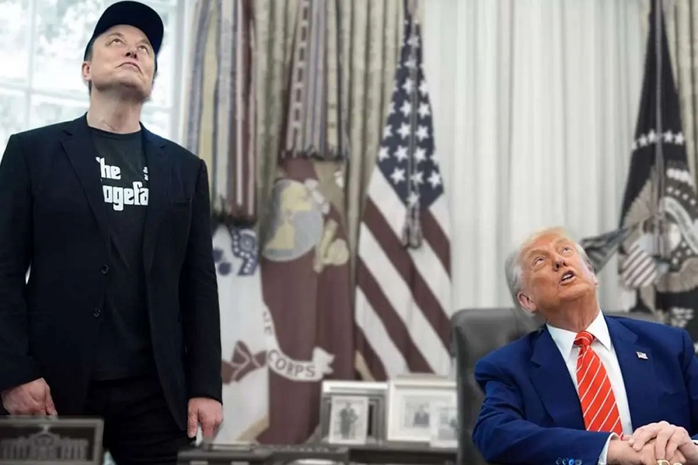 تهدید ماسک توسط ترامپ منجر به سقوط سهام تسلا شد