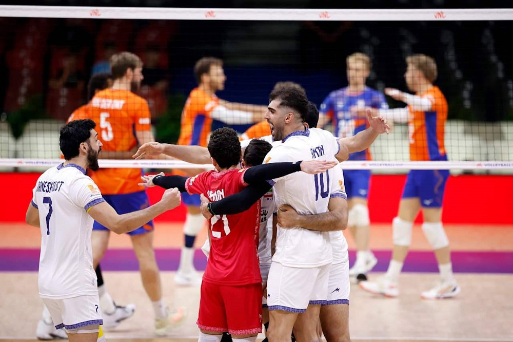 برد سخت والیبال ایران برابر هلند