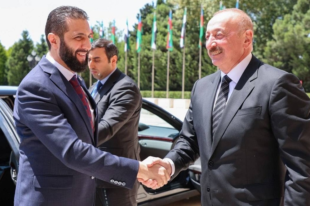 دیدار «جولانی» با «الهام علیاف» در باکو