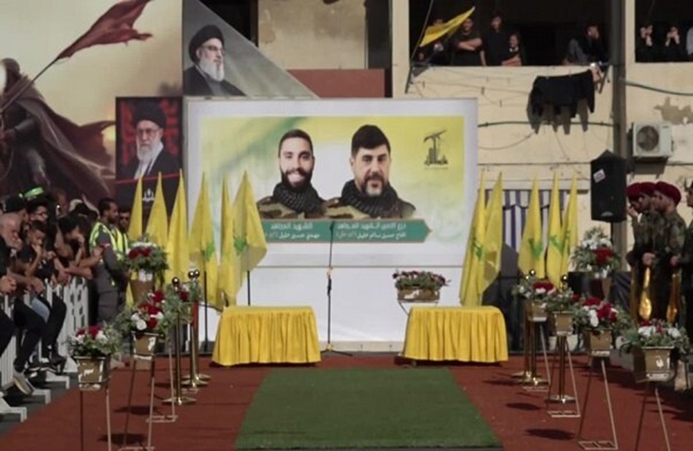 پیکر محافظ سیدحسن نصرالله تشییع شد