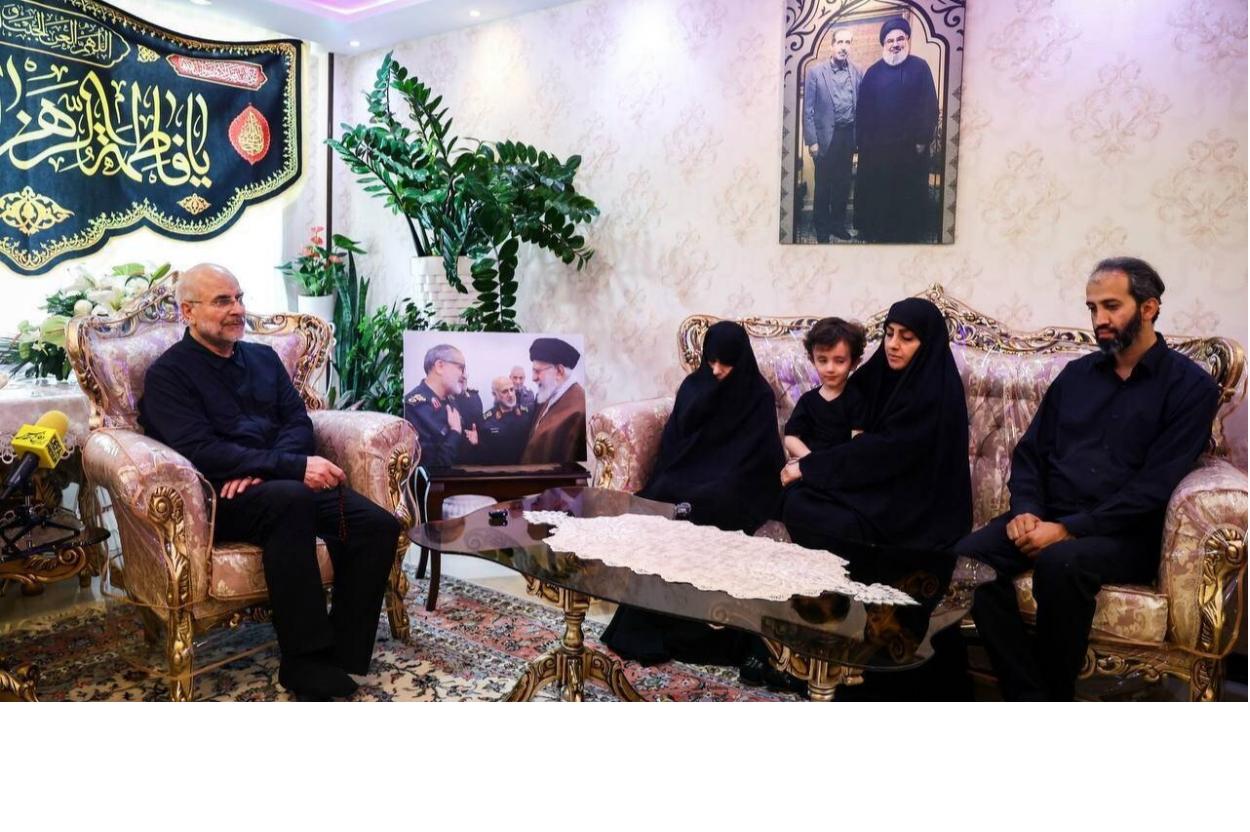 دیدار قالیباف با خانواده شهیدان شادمانی، حاجیزاده و طهرانچی