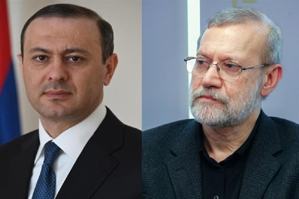 گفتگوی دبیر شورای امنیت ارمنستان با لاریجانی