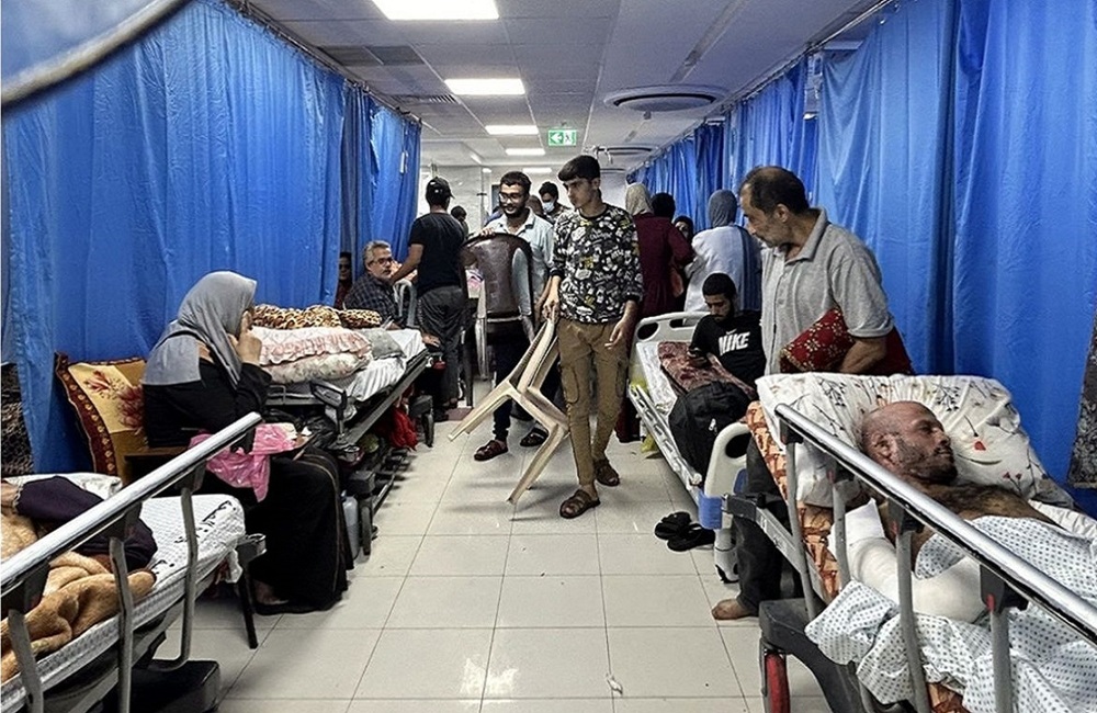 بیمارستان‌ شهدای الاقصی از مجروح پر شد
