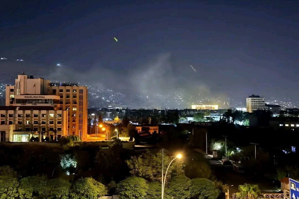 صدای چندین انفجار در دمشق سوریه شنیده شد