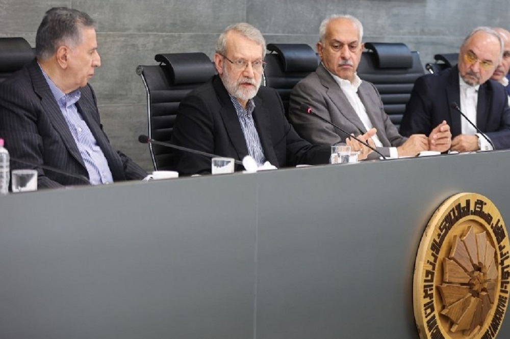 حضور علی لاریجانی در اتاق بازرگانی ایران