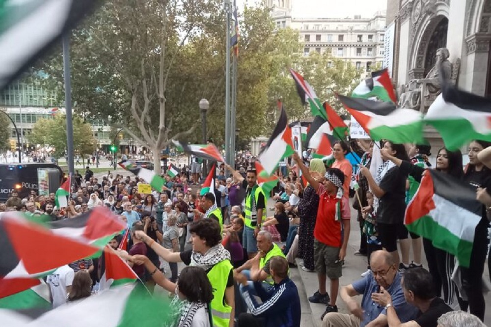 تظاهرات هزاران نفر در بارسلون در حمایت از غزه