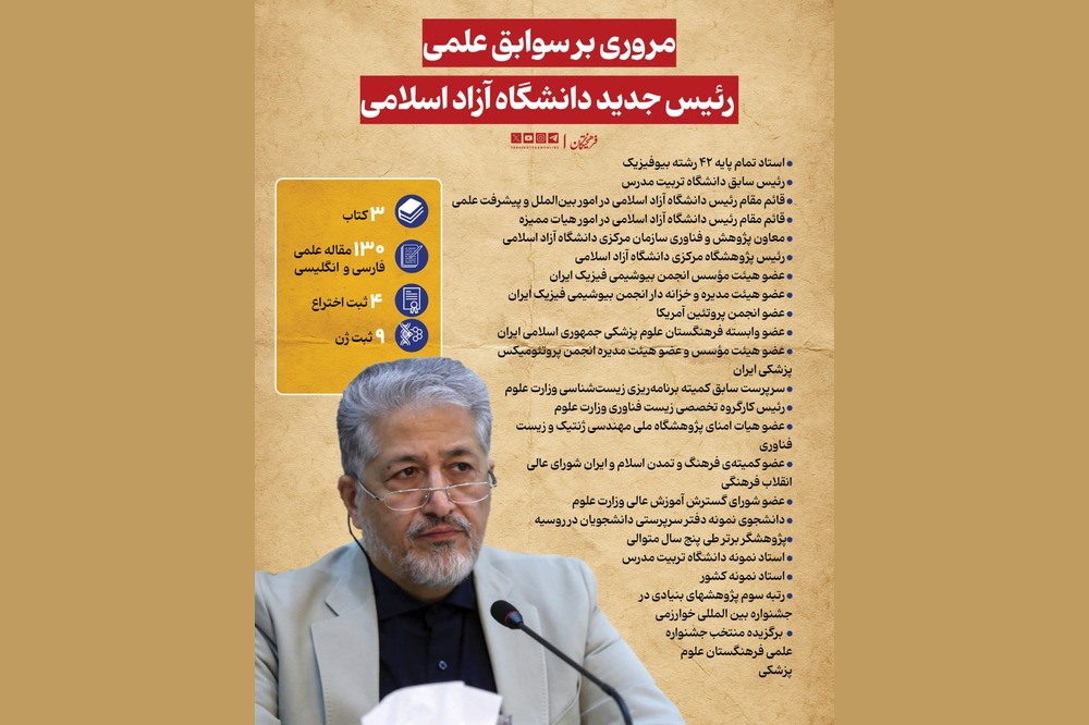 سوابق علمی دکتر بیژن رنجبر + اینفوگرافیک