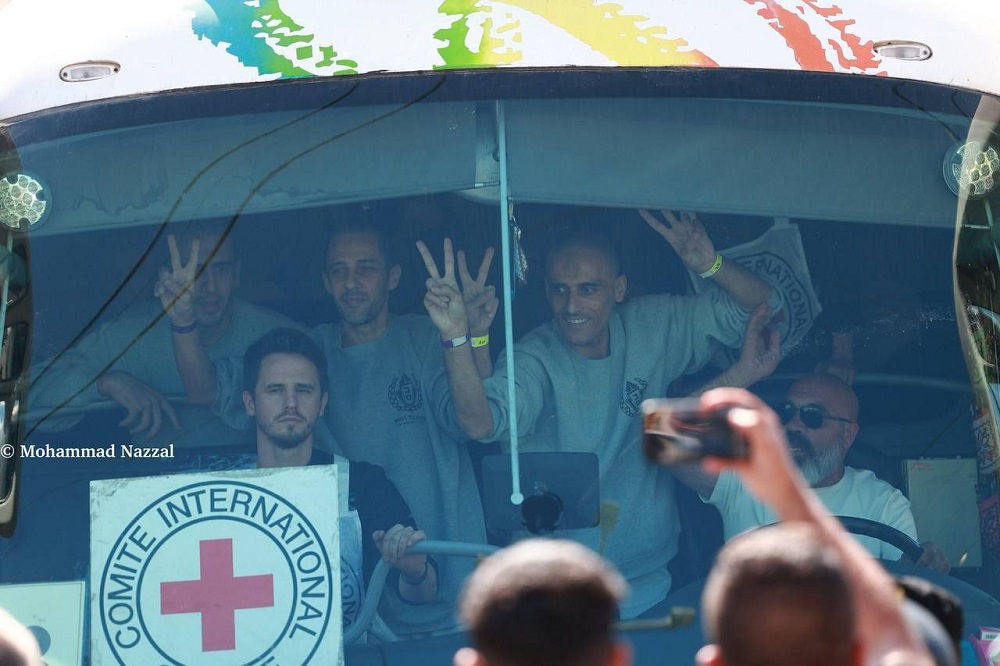 اولین گروه اسرای فلسطینی وارد غزه شدند