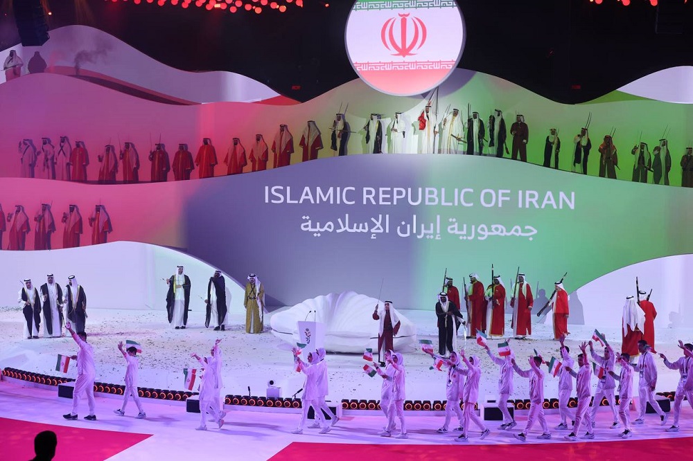 رژه کاروان ایران در بازیهای آسیایی جوانان