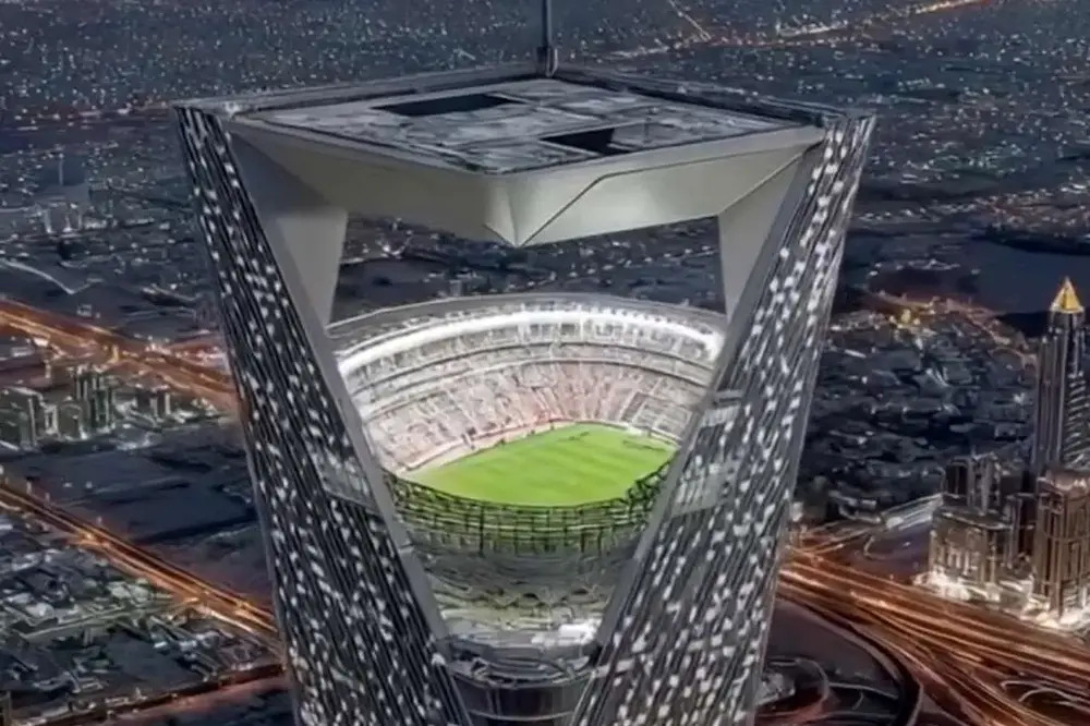 عربستان در هوا استادیوم می‌سازد!