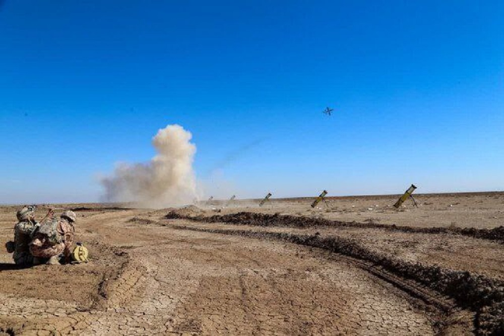 مانور پهپادی یگان سجیل با حضور فرمانده کل سپاه