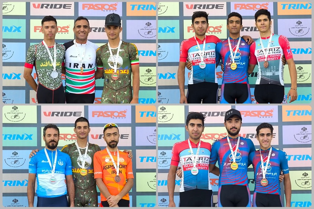 قهرمانی پتروشیمی و رعدپدافند در لیگ دوچرخه‌سواری