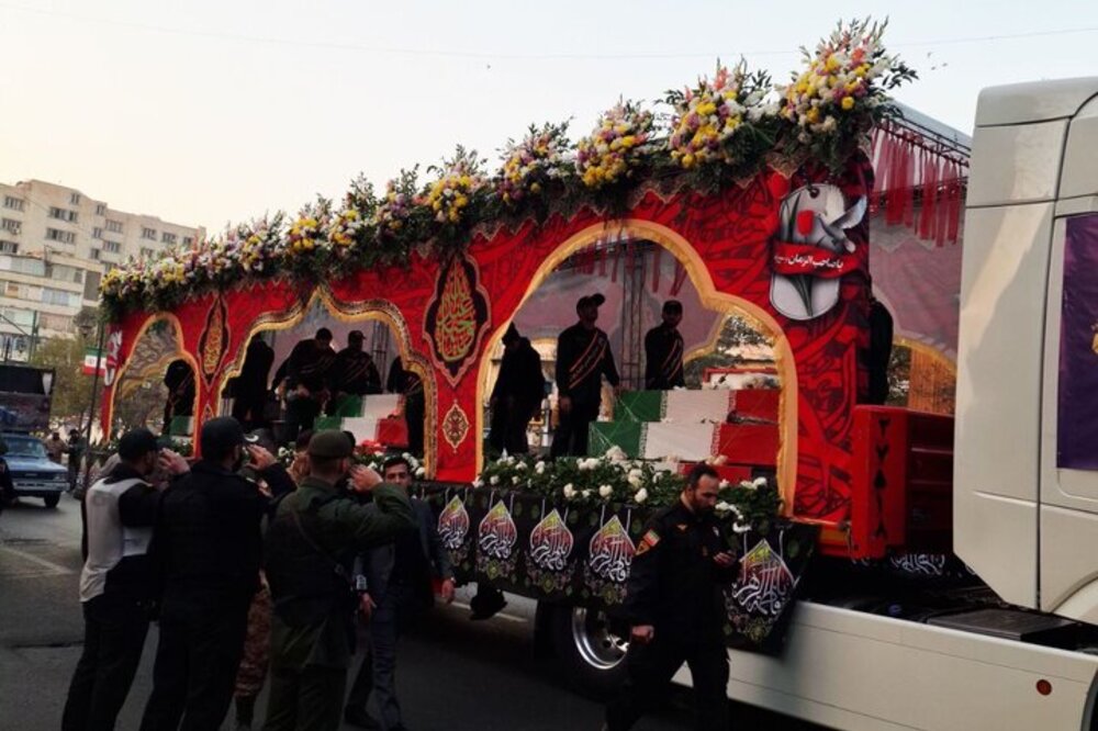 مراسم تشییع ۳۰۰ شهید گمنام دفاع مقدس در سراسر کشور