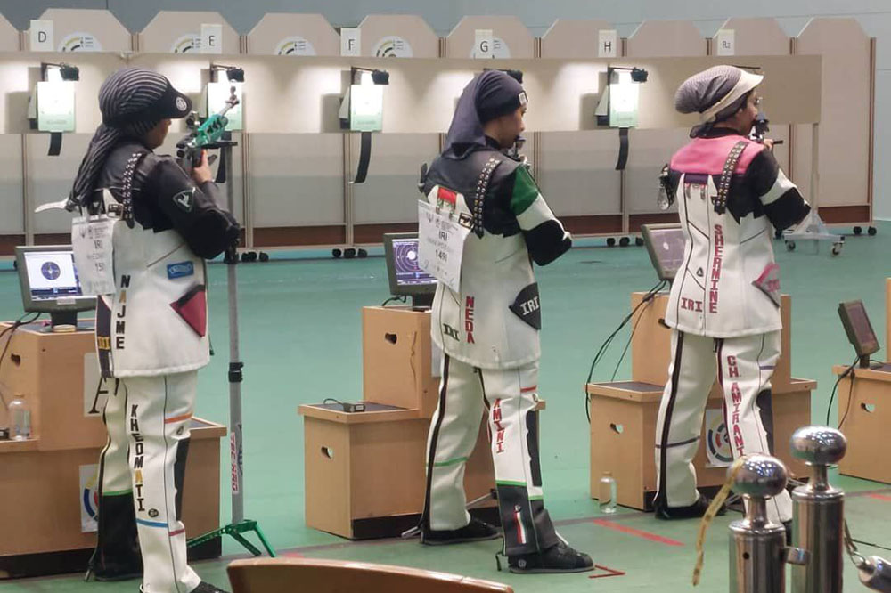 پیروزیهای بانوان دانشگاه آزاد در لیگ برتر تفنگ و تپانچه