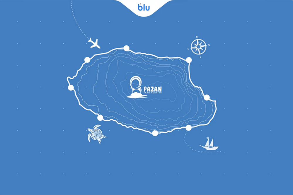 بلو، حامی ماراتن بزرگ کیش شد