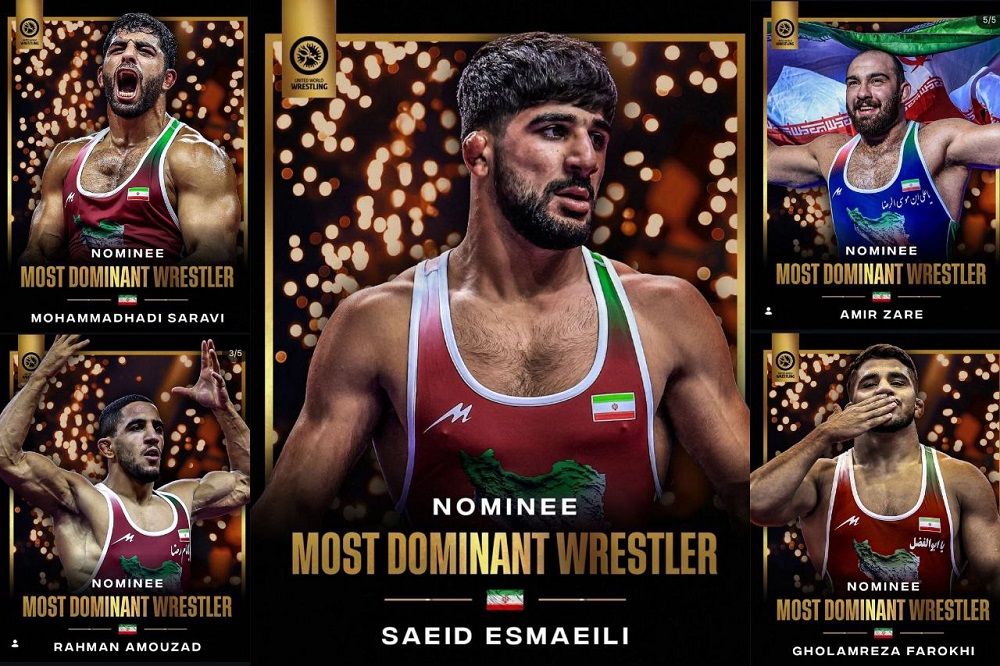۵ ایرانی در لیست نامزدهای برترین کشتی گیر جهان