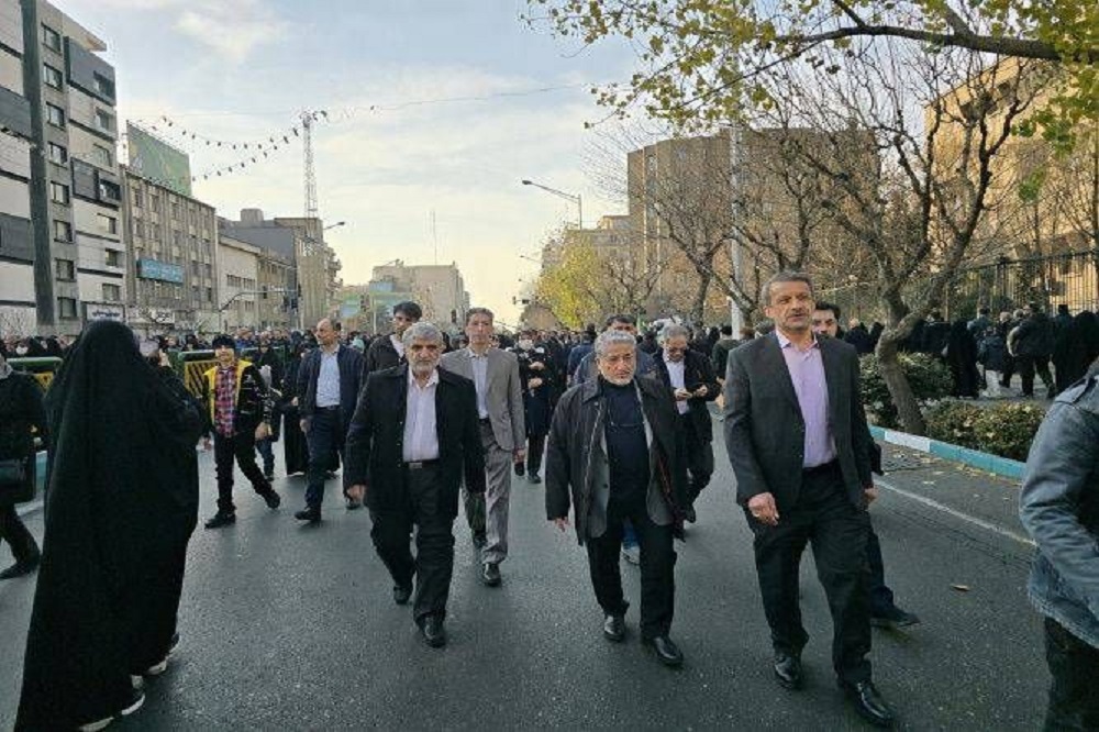 حضور دکتر رنجبر در  اجتماع عظیم مردم علیه تروریسم