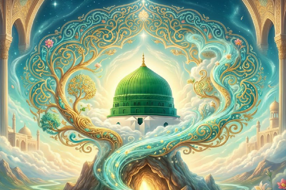 نامش ستوده است؛ ستایش بر او