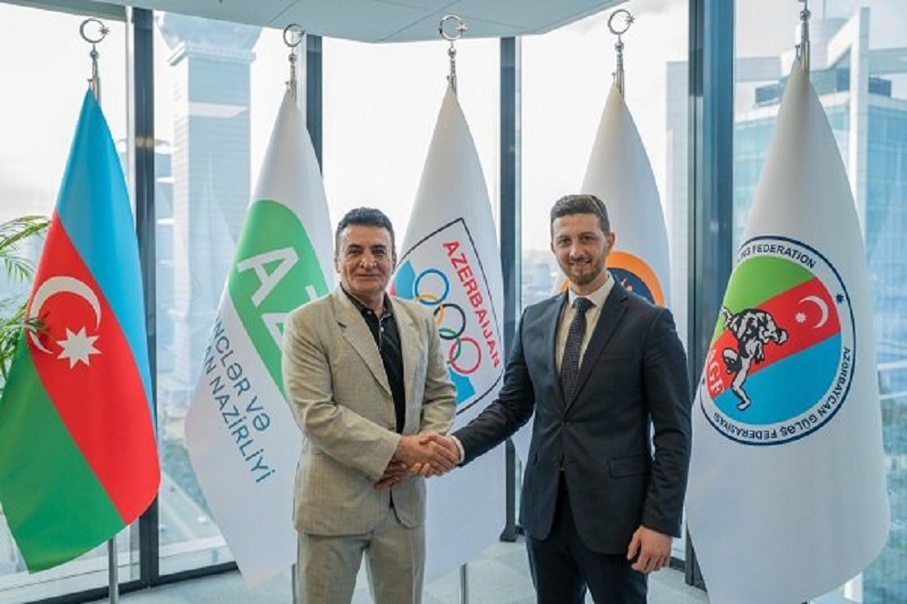 رونمایی از هدف محمد بنا در تیم ملی کشتی آذربایجان