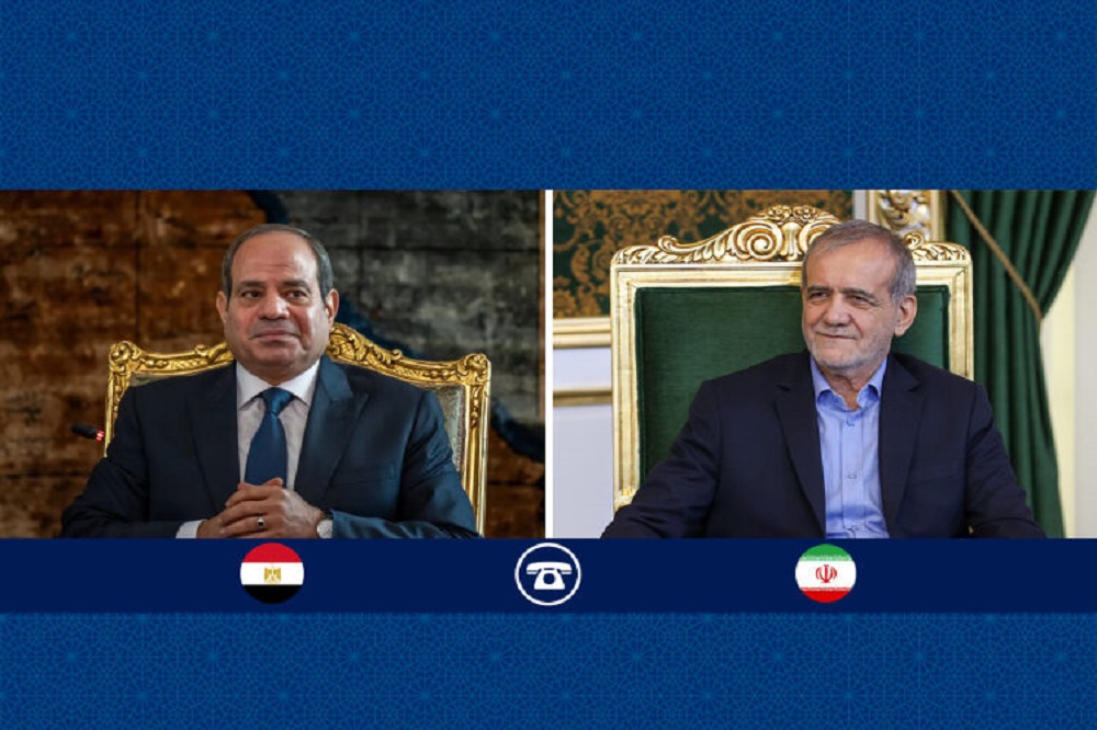 گفت وگوی تلفنی روسای جمهور ایران و مصر