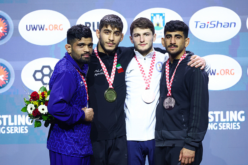 یک طلا و یک برنز در روز اول کشتی فرنگی کرواسی