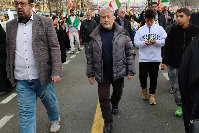 عکس: رئیس دانشگاه آزاد در راهپیمایی عظیم ۲۲ بهمن تهران