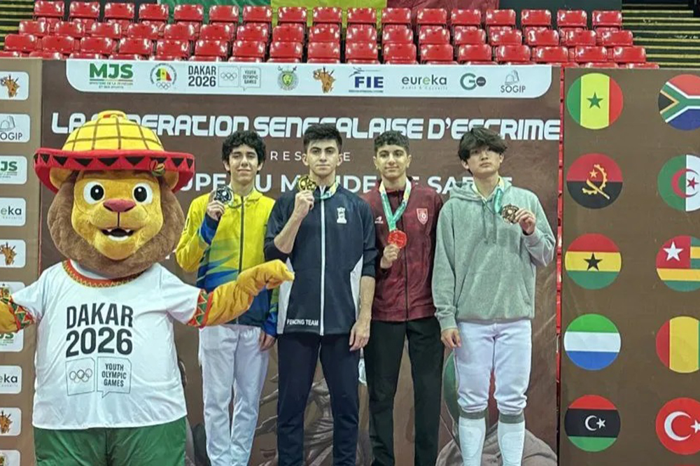 طلای تاریخی شمشیرباز نوجوان ایران در جام جهانی سنگال