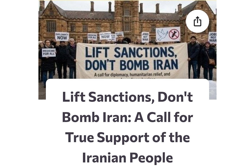 پیگیر کارزار «رفع تحریمهای اقتصادی» باشید نه «گدایی جنگ»!